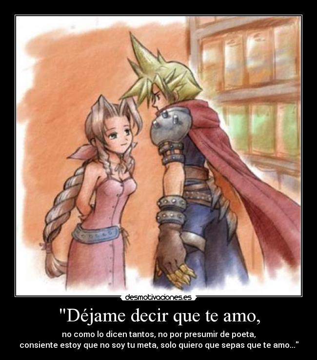 Déjame decir que te amo, - 