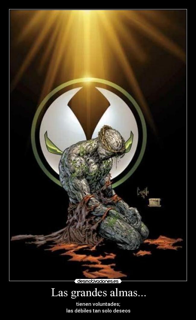 Las grandes almas... -