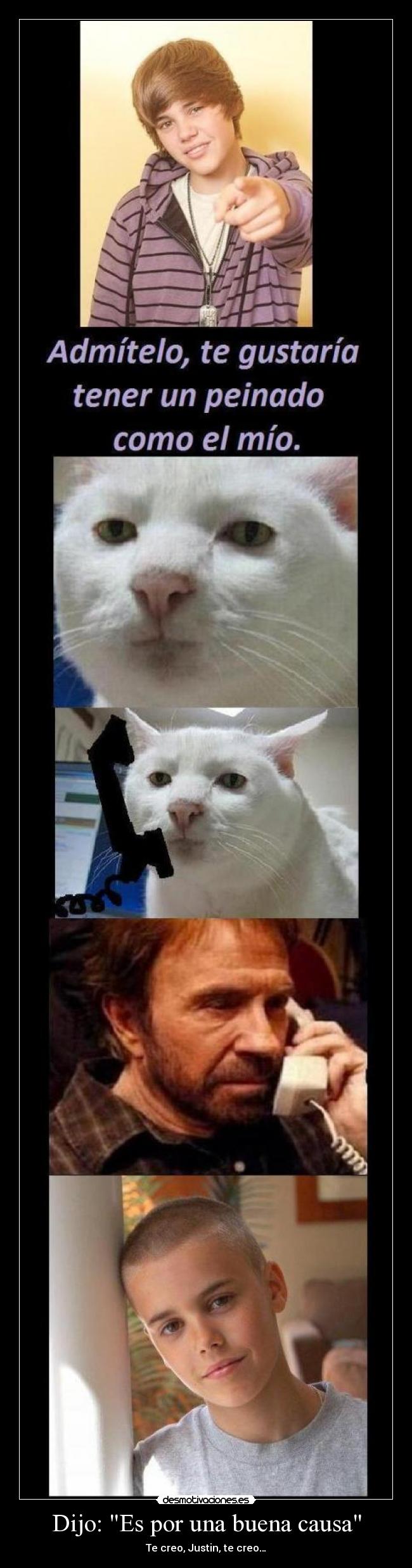 Dijo: Es por una buena causa -