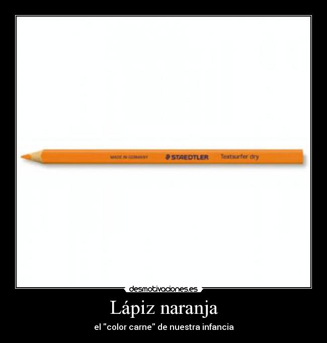 Lápiz naranja - 