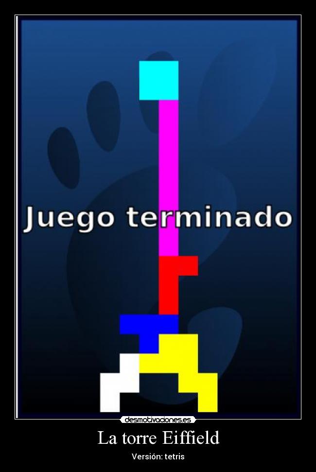 La torre Eiffield - Versión: tetris