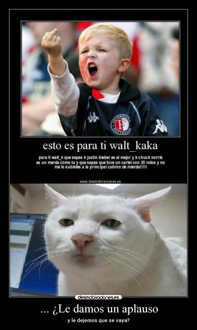 ... ¿Le damos un aplauso -