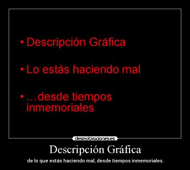 Descripción Gráfica - 