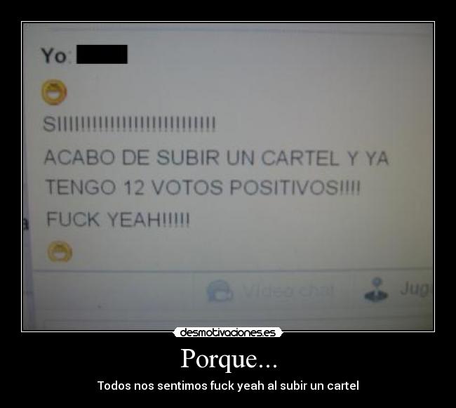 Porque... -