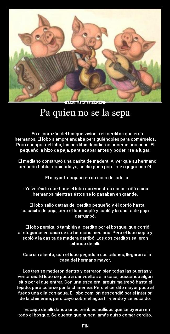 Pa quien no se la sepa -