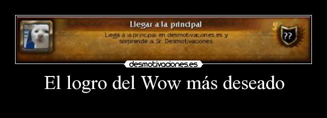 El logro del Wow más deseado -