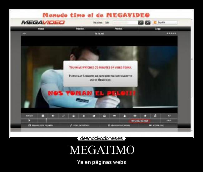 MEGATIMO - Ya en páginas webs