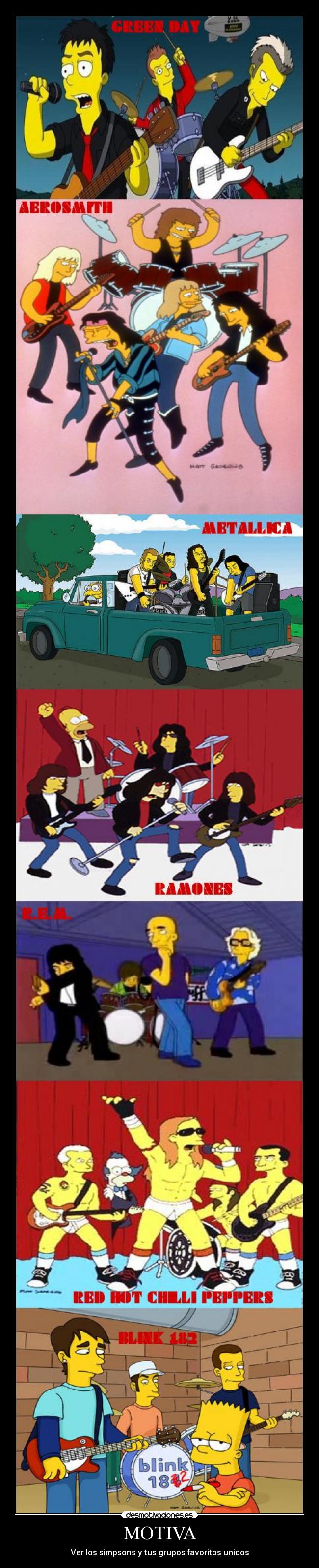 MOTIVA - Ver los simpsons y tus grupos favoritos unidos