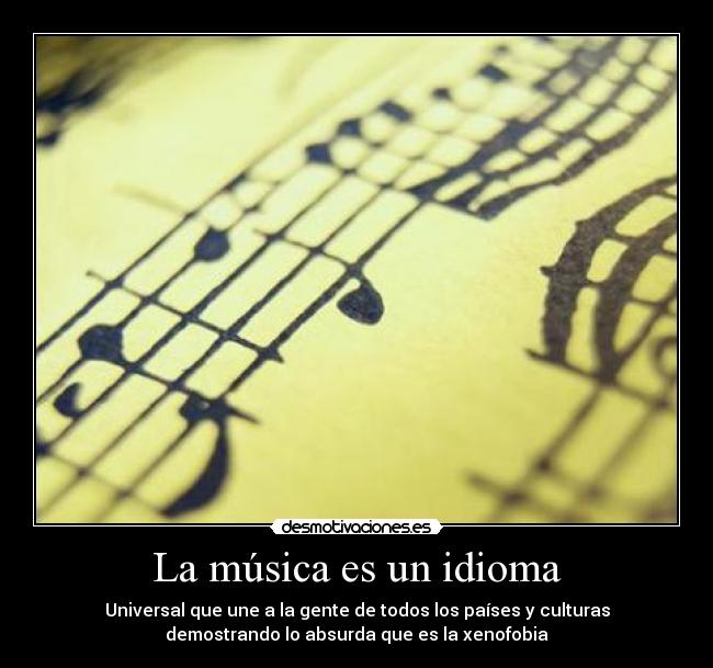 La música es un idioma -