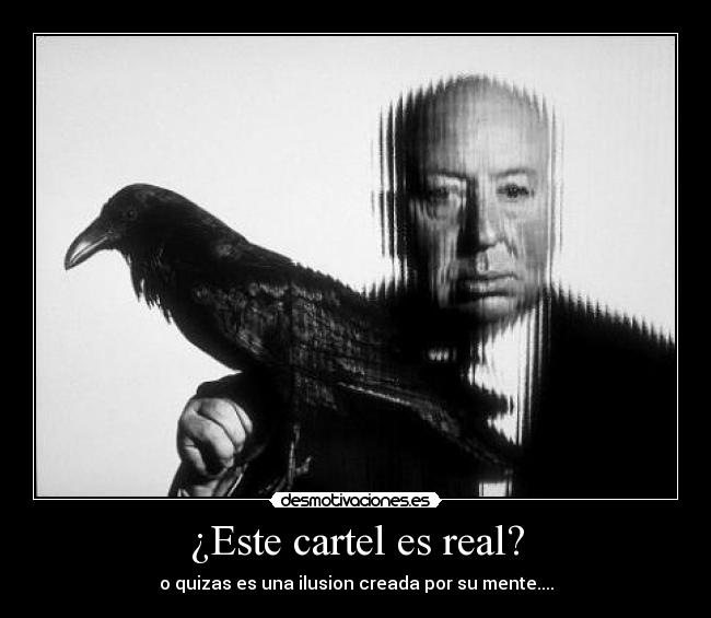 ¿Este cartel es real? - o quizas es una ilusion creada por su mente....