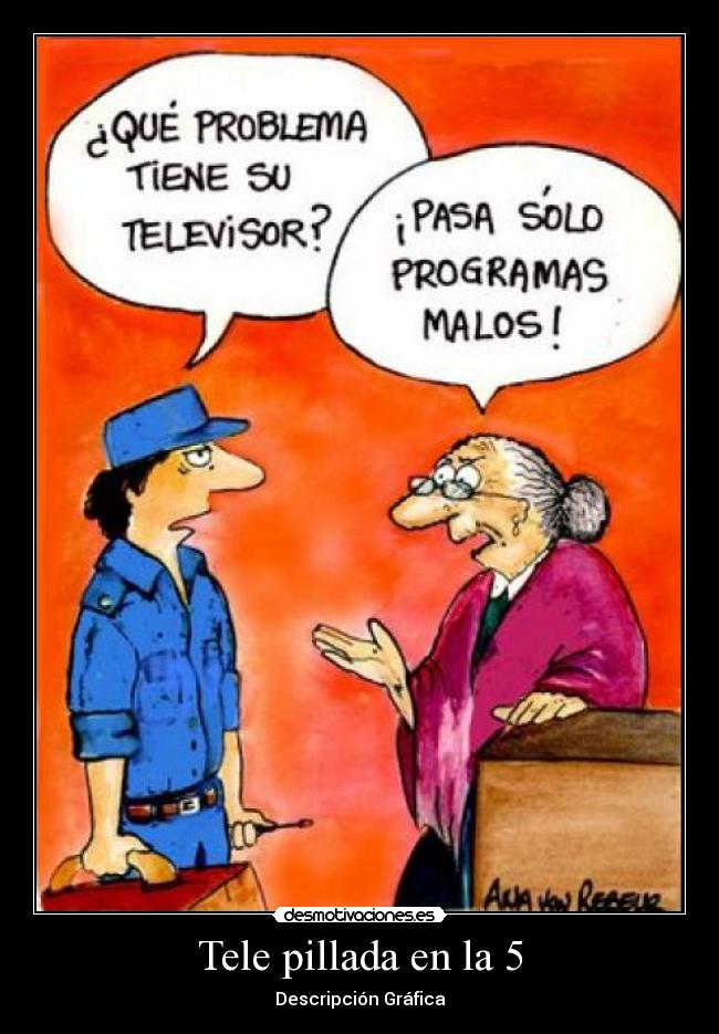 Tele pillada en la 5 - 