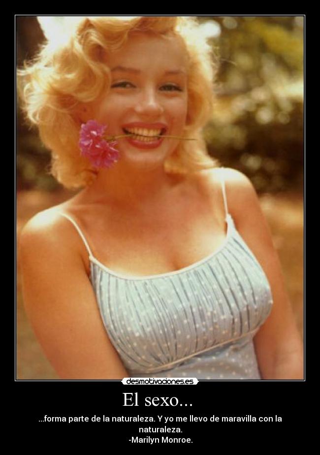 El sexo... -