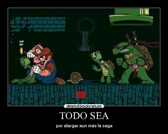 carteles super mario las tortugas ninja desmotivaciones