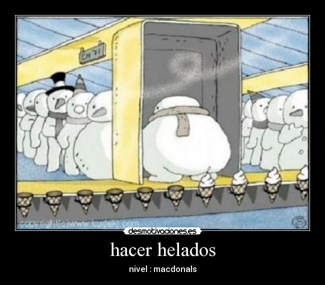 hacer helados -