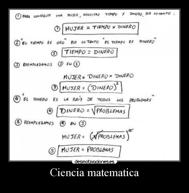 Ciencia matematica -