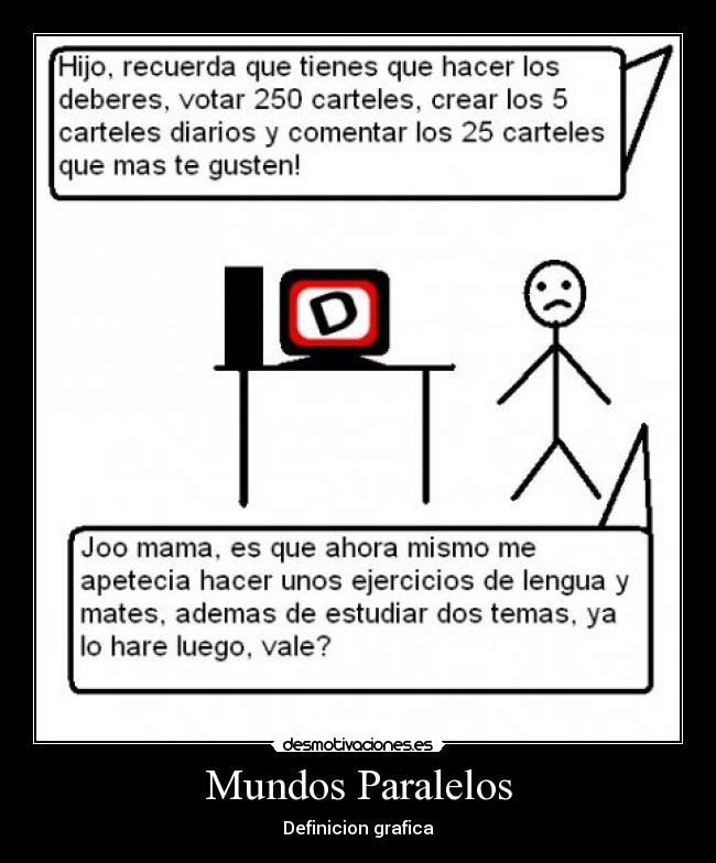 Mundos Paralelos - Definicion grafica