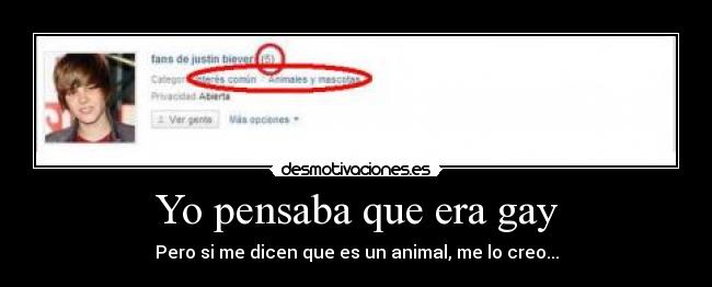 Yo pensaba que era gay -