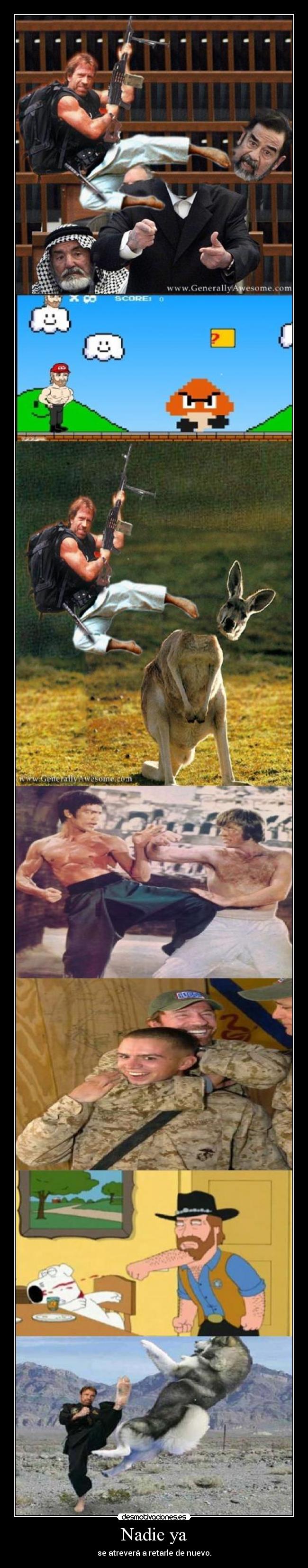 carteles chuck norris ostias reto humor risa desmotivaciones