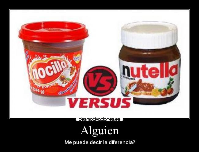 Alguien - Me puede decir la diferencia?