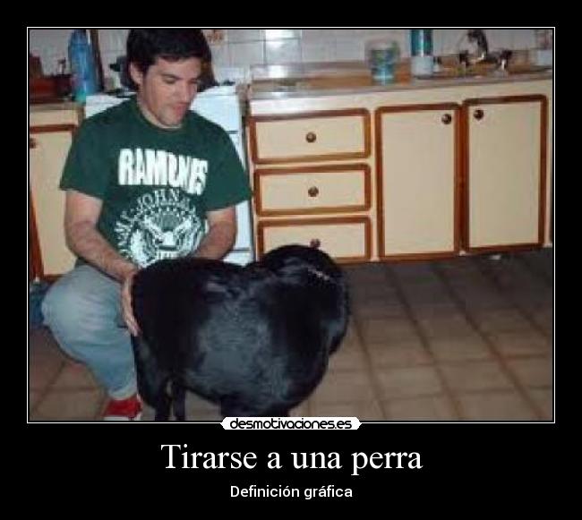Tirarse a una perra - Definición gráfica