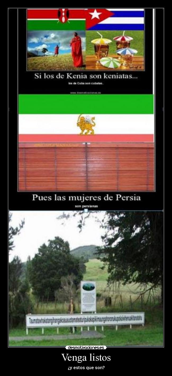 Venga listos - ¿y estos que son?