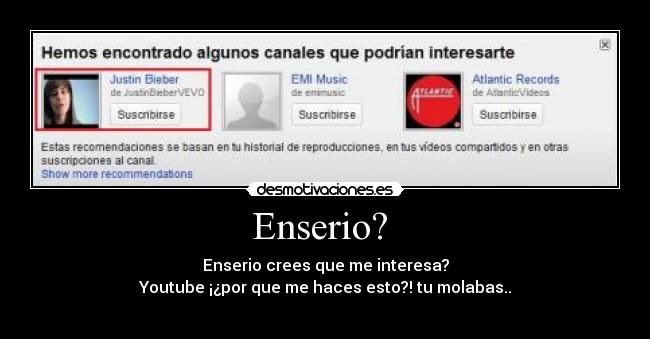 Enserio?  - 