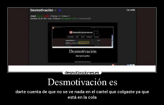 Desmotivación es -