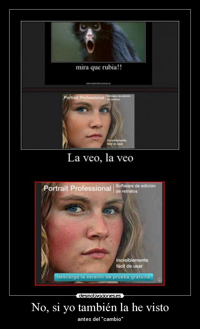 No, si yo también la he visto -