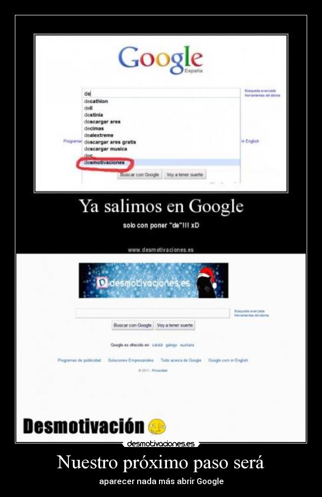 Nuestro próximo paso será - 