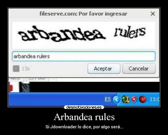 Arbandea rules - Si Jdownloader lo dice, por algo será...