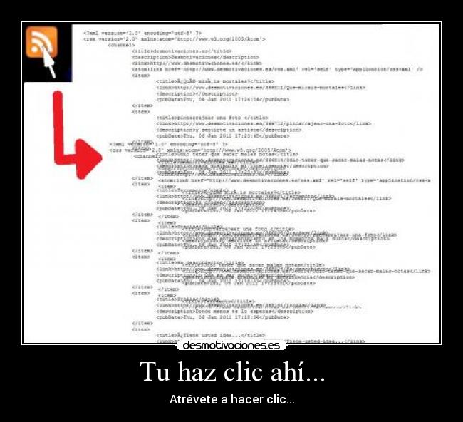 Tu haz clic ahí... -