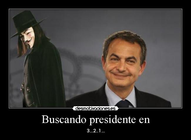 Buscando presidente en - 3...2..1...
