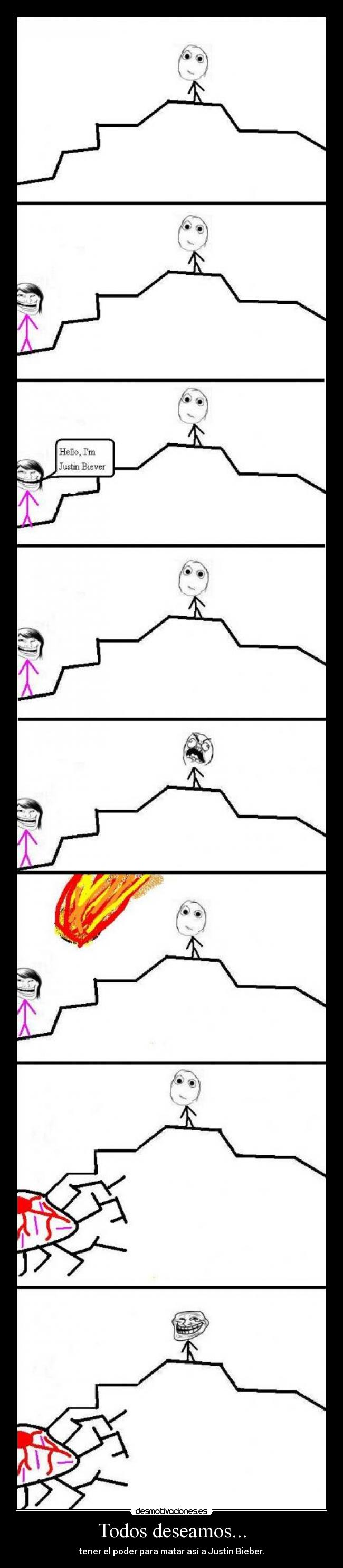 carteles muere justin desmotivaciones