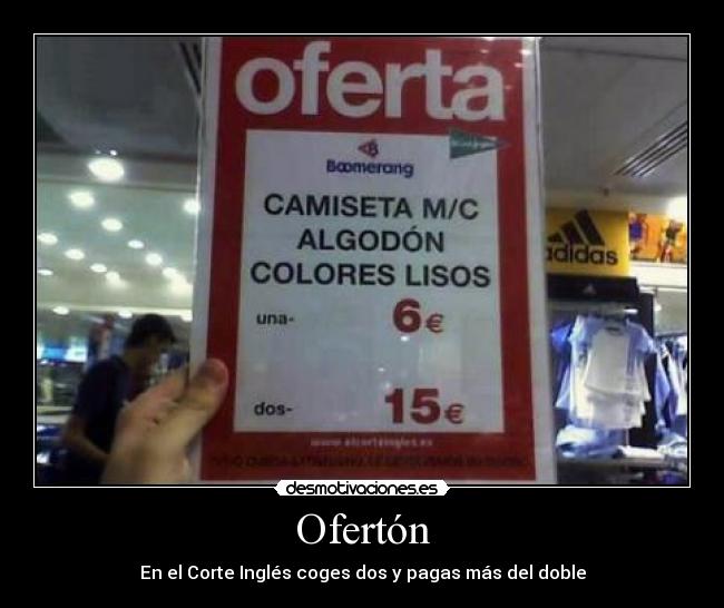 carteles corte ingles desmotivaciones