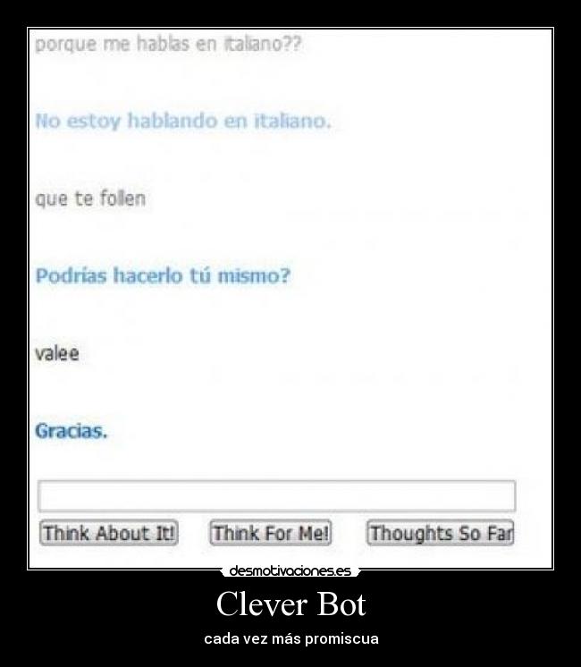 Clever Bot - cada vez más promiscua