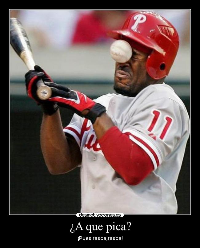 ¿A que pica? - ¡Pues rasca,rasca!