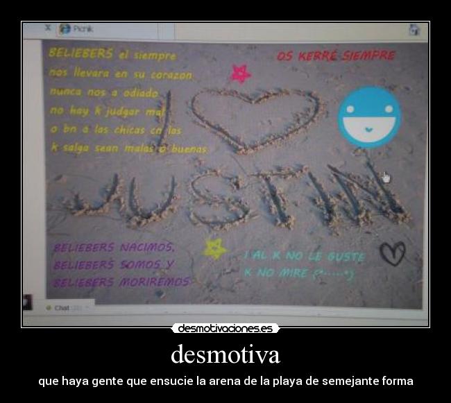 desmotiva - que haya gente que ensucie la arena de la playa de semejante forma