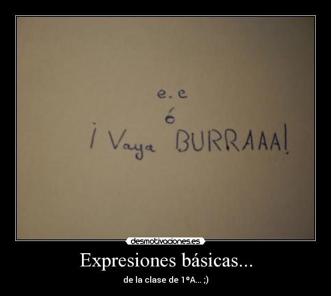 Expresiones básicas... -