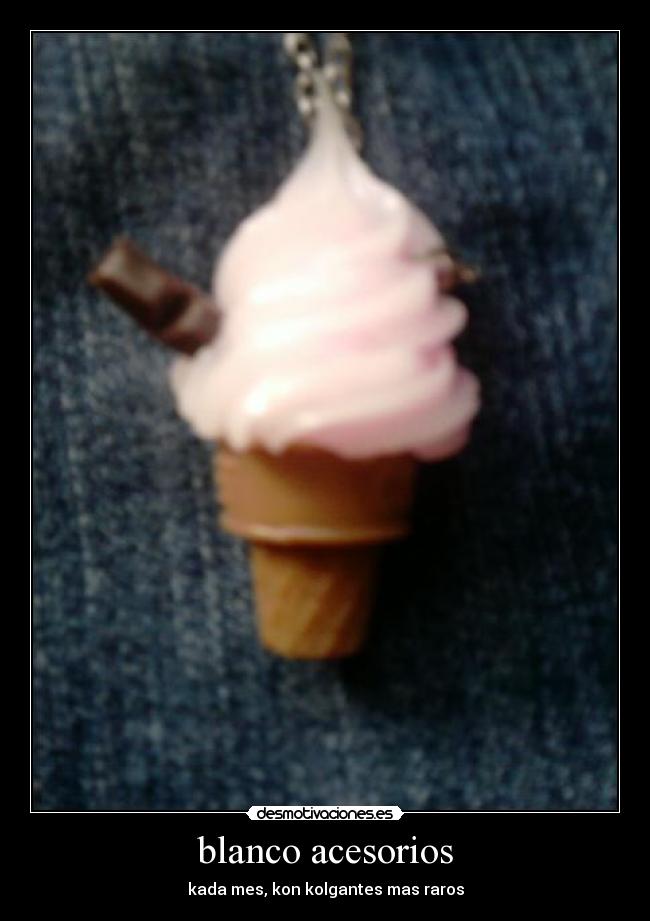 blanco acesorios - kada mes, kon kolgantes mas raros