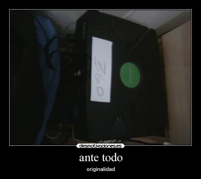 ante todo - originalidad