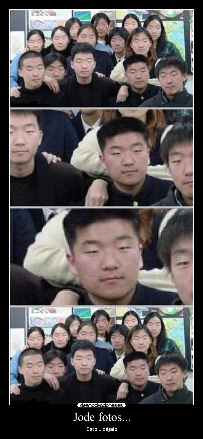 Jode fotos... - Esto... déjalo