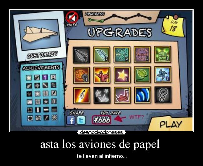 asta los aviones de papel  - te llevan al infierno...