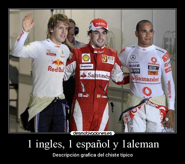 1 ingles, 1 español y 1aleman - 