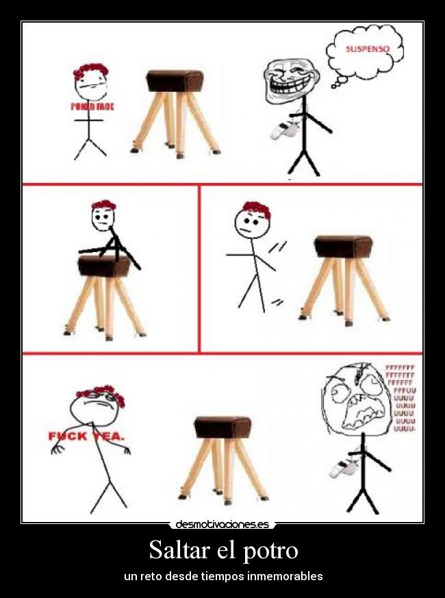 Saltar el potro - un reto desde tiempos inmemorables