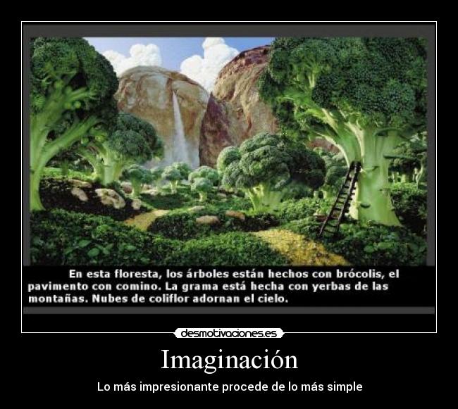 Imaginación - Lo más impresionante procede de lo más simple