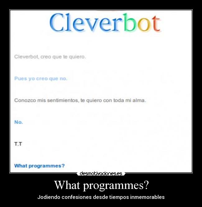 What programmes? - 