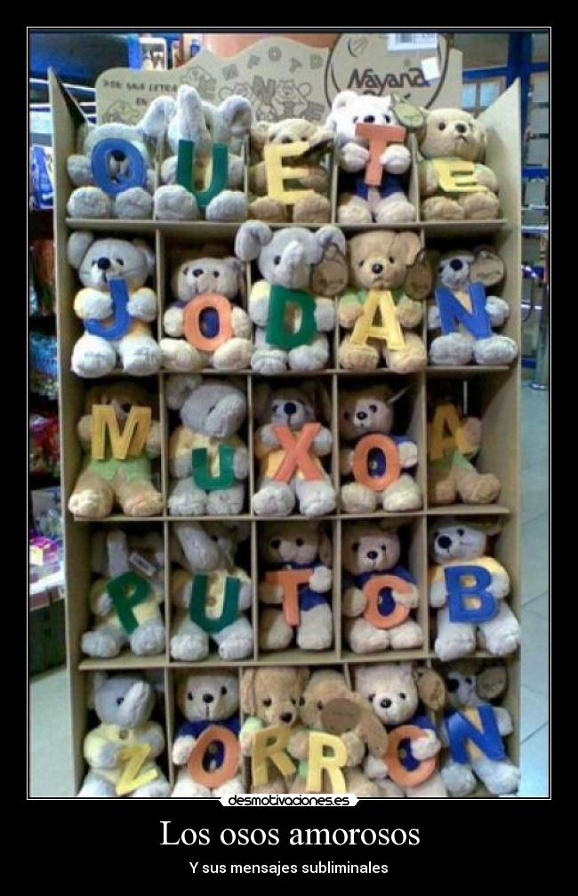 Los osos amorosos - Y sus mensajes subliminales