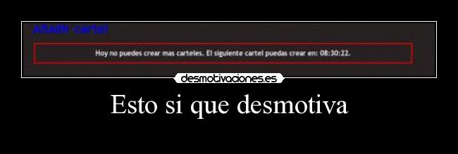 Esto si que desmotiva - 