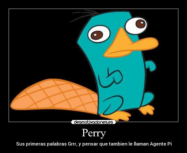 Perry - Sus primeras palabras Grrr, y pensar que tambien le llaman Agente Pi