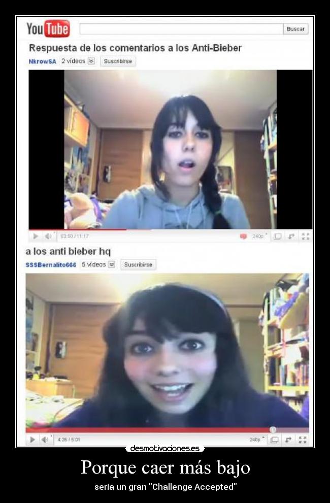 Porque caer más bajo - 